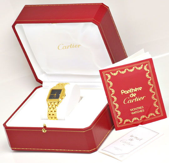 Foto 4 - Cartier Panthere Gelb Gold Herren Neuzustand Zertifikat, U1176