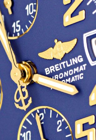 Foto 3 - Breitling Gold Lünette Windrider Chronomat Pilotarmband, U1219