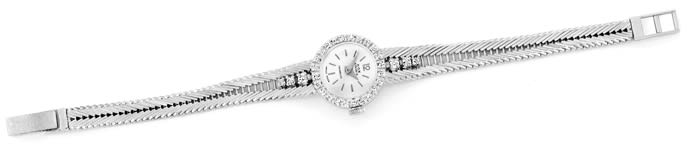 Foto 1 - Damen-Armbanduhr 0,47ct Diamanten in Weißgold, U1547